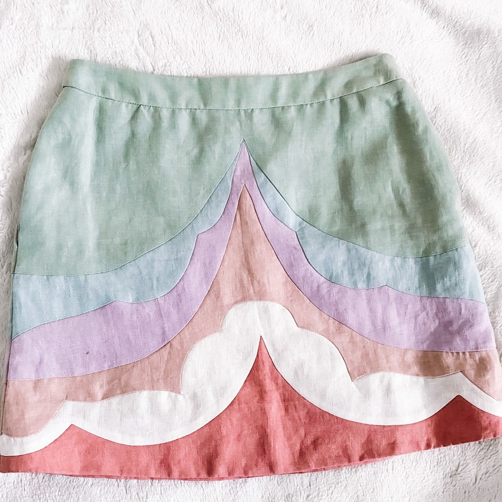 Valentino Pastel Mini Skirt Size 8
